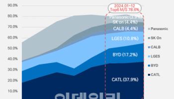 배터리3사 작년 글로벌 전기차 배터리 점유율↓…中 과반 차지