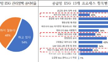 국내 100대 기업, 공급망 ESG 공시비율 54%에 그쳐