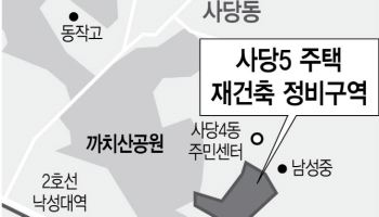 동작구 사당5구역에 530가구 아파트 지어진다