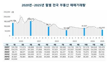 1월 전국 부동산 시장 하락세…서울·아파트만 올랐다