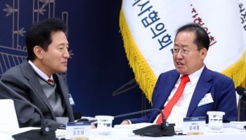 홍준표, ‘명태균 의혹 압색’ 오세훈에 “힘내시라…이재명 비하면 새 발의 피”