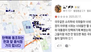 "애국이야 좌파야?"…헌재 앞 식당 낙인 찍기, 사장님들 한숨만