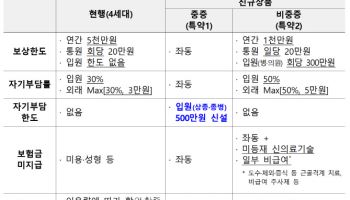 5세대 실손, 입원 중심으로…중증 아니면 도수치료 보장 못 받아