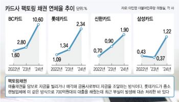 "경기침체에 빚 못갚아"…카드사, 팩토링 채권 연체율 쑥