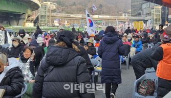 160→8천명…관저 앞, 급격히 세 불리는 尹 지지자 집회