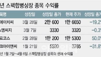 "할 맛 안 나네"…직상장보다 낮은 수익률에 스팩 신규 상장 '뚝'