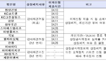 코스피, 작년 사업연도 ‘감사 거절’ 14곳…금양·삼부토건 등 상폐 수순