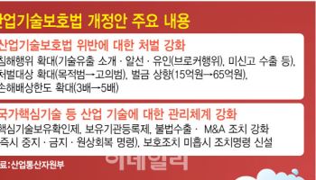 산업기술 유출 사각지대 여전…M&A 심사대상 '외국인 범위' 확대해야