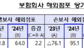 작년 보험사 해외 점포 순익 2170억…흑자 전환