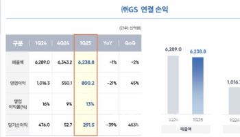 ㈜GS, 1Q 영업익 21%↓..정유·석화제품 마진 약세
