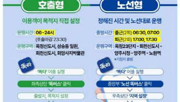 양주 '똑버스' 4·7호선 환승 서울 노원역까지 운행