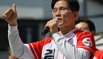 김문수 “항공우주 연구개발 적극 지원…과학 대통령될 것”