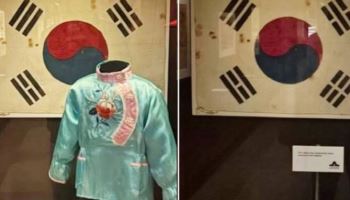 태극기 앞에 중국옷 전시한 호주 기념관, 한인들 항의에 철거