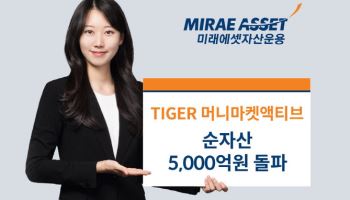 미래운용, ‘TIGER 머니마켓액티브 ETF’ 순자산 5000억 돌파