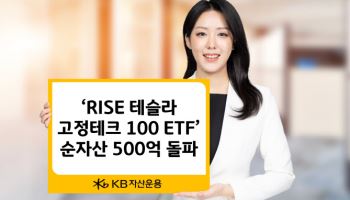 KB운용, ‘RISE 테슬라 고정테크100 ETF’ 순자산 500억 돌파