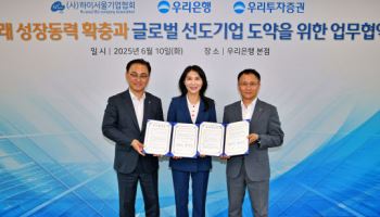우리은행, 글로벌 선도기업 육성 위해 우투증권·서울기업협회와 맞손