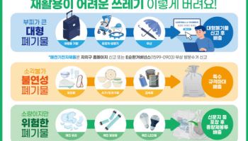 “고무장갑은 종량제봉투에 넣어 버리세요”