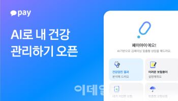 카카오페이, 생성형 AI 기반 상담봇 'AI로 내 건강 관리하기' 서비스 출시