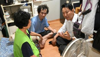 ‘온기창고 3호’ 영등포에 개소…오세훈, 쪽방촌 폭염대책 점검
