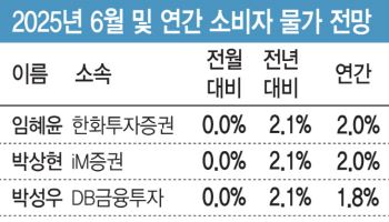 "6월 물가상승률 2.1%…중동발 유가상승 효과 일시적"