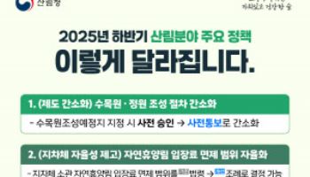 지방자치단체 차원의 수목원 조성 절차 간소화된다