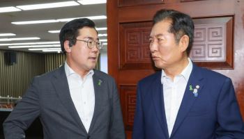 與 당권레이스 본격화…박찬대 "통합 협치", 정청래 "내란 종식"