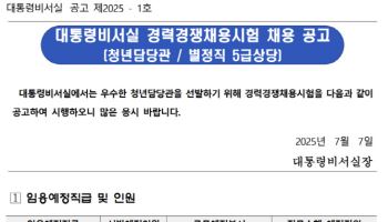 無스펙·無경력도 된다...연봉 3358만원 '대통령실 청년담당관'