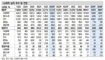 LG화학, 화학·2차전지 사업 우려는 여전…밸류에이션 매력은 有-신한