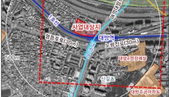 "밤동산 오랜 숙원 풀어"…대방역세권 지상 43층 아파트 들어선다