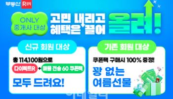 부동산R114, 중개사 회원 위한 여름 한정 행사 진행