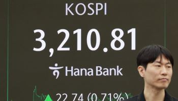 코스피, 나흘 만에 3200선 안착…코스닥도 상승 전환