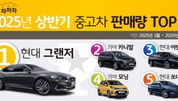 KB캐피탈 "올해 상반기 중고차 판매 1위 그랜저"