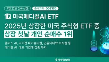 하나운용 ‘1Q 미국메디컬AI’, 상장일 개인 순매수 1위