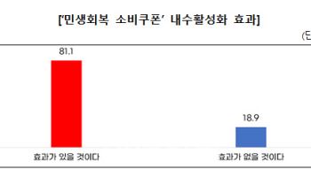 소기업·소상공인 81% “소비쿠폰, 내수활성화 효과 있을 것”