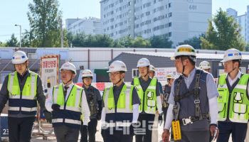 HDC현산, 불볕 더위에 현장 점검…근로자 온열질환 예방조치