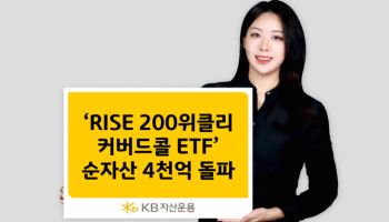 KB운용, ‘RISE 200위클리커버드콜 ETF’ 순자산 4000억 돌파