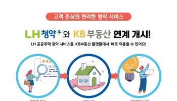 LH 공공 청약 신청 편리하게…‘KB부동산’ 앱과 연계