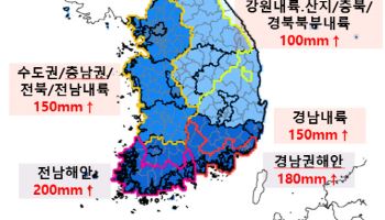 오늘 밤, `극한호우` 전국 덮친다…이번주 내내 '비 소식'