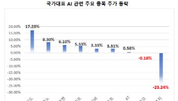 “정부가 적극 뒷받침”…국가대표 AI 선정에 관련주 ‘희비’