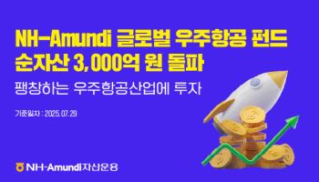 NH-아문디운용, ‘글로벌 우주항공 펀드’ 순자산 3000억 돌파