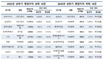 500대기업 상반기 영업익 5.9%↑…SK하이닉스 빼면 역성장