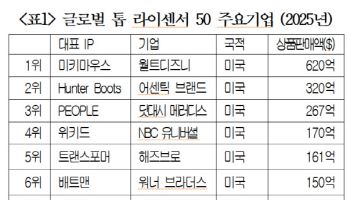 세계적 라이센서 50위에 韓 없다…케데헌식 슈퍼IP 전략짜야