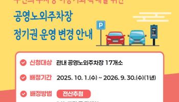 영등포구, 공영노외주차장 ‘순환배정제’ 전면 도입