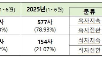 [코스피 결산]상반기 10곳 중 8곳 흑자 기업…부채비율 1.41%p↓