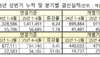 상반기 외형 성장에 이익도 개선…제약이 견인