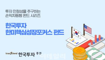 한국투자증권, 손익차등형 ‘한국투자 한미핵심성장포커스 펀드’ 단독 판매