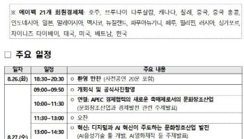 최휘영 장관 주재…APEC 첫 `문화고위급대화` 연다