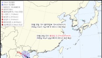 中 하이난 강타한 태풍 '가지키'…베트남도 32만 명 대피했다