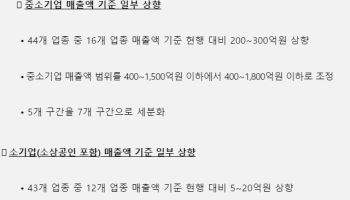“성장은 없는데 졸업이라니”…중소기업 매출 기준 10년 만에 상향