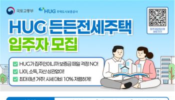 올해 4분기 HUG 든든전세 입주할 1400가구 모집한다